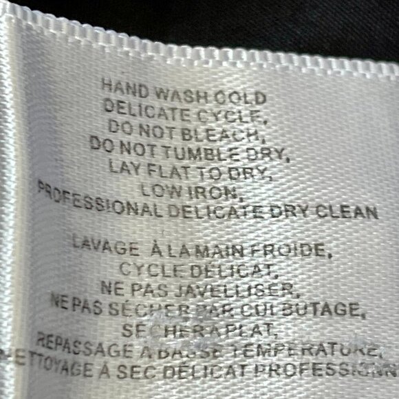 Proenza Schouler White Label Black Cotton Linen Wide Leg Pants Sz S - Picture 14 of 15